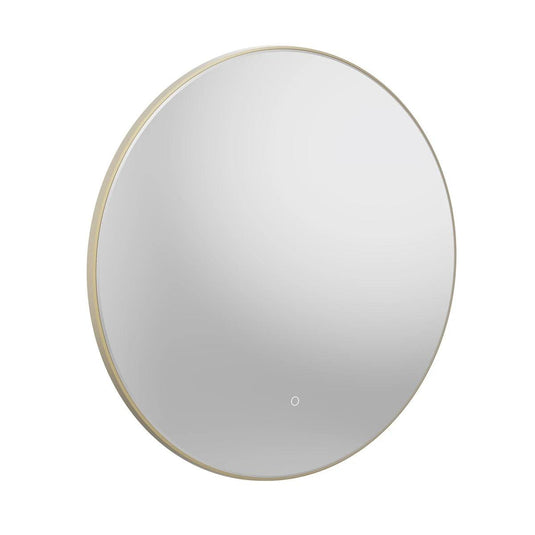 Tavistock Oxygen Round Illuminated Mirror Brass 800mm - Envy Bathrooms Ltd