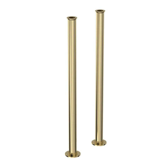 Tavistock Pipe Stands - Brushed Brass - Envy Bathrooms Ltd