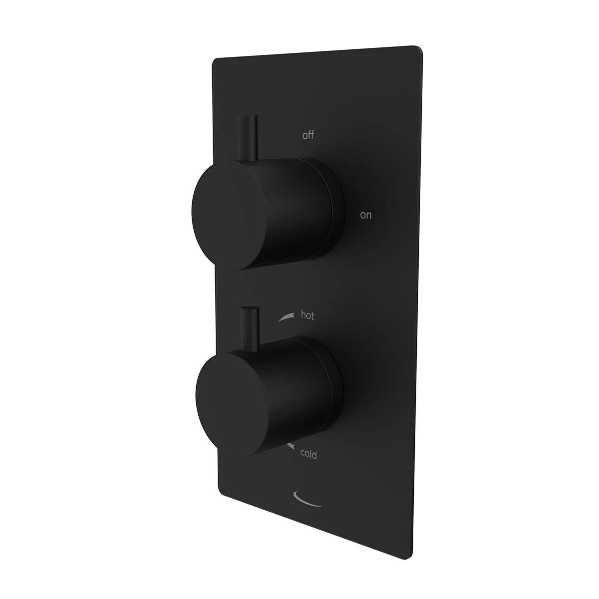 Tavistock Quantum Dual Function Concealed Shower Valve Matt Black