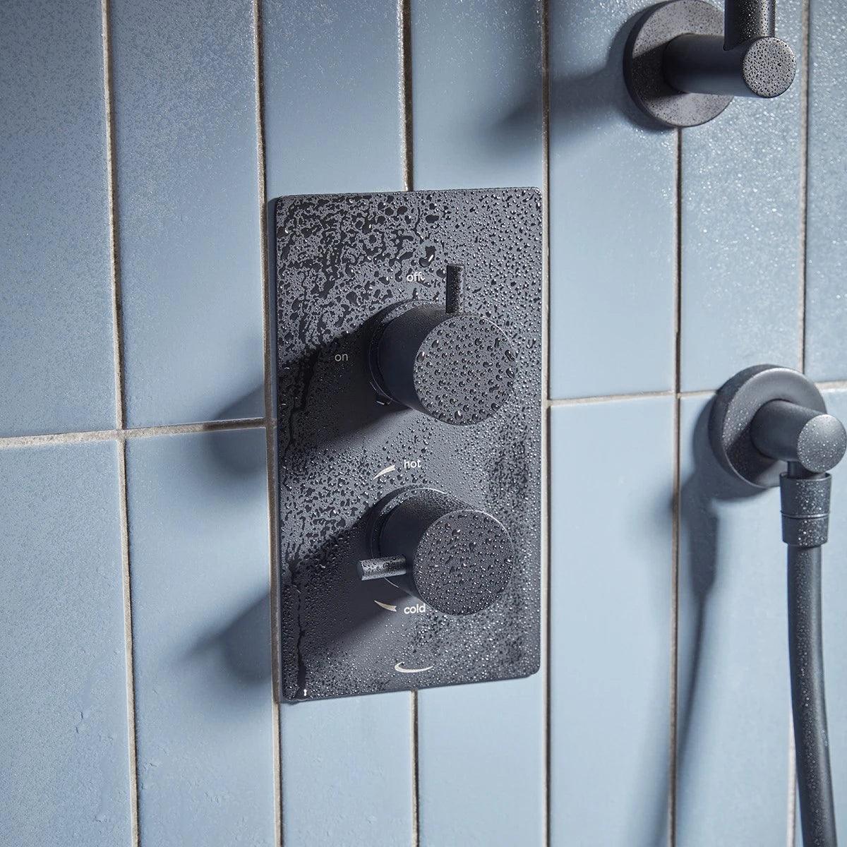 Tavistock Quantum Dual Function Concealed Shower Valve Matt Black