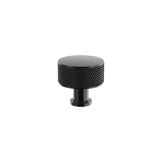 Tavistock Quinn Knob Matt Black (x2) | QUIH.Bx2 - Envy Bathrooms Ltd