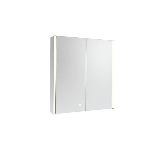 Tavistock Render 600 x 665mm Double Door Bathroom Cabinet - Aluminium - Envy Bathrooms Ltd