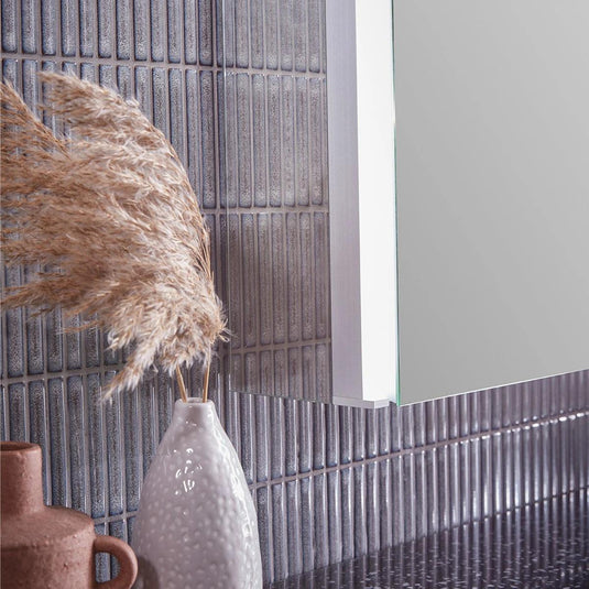 Tavistock Render 600 x 665mm Double Door Bathroom Cabinet - Aluminium - RMC060 - Envy Bathrooms Ltd