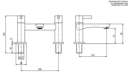 Tavistock Revive Bath Filler Tap - Chrome - Envy Bathrooms Ltd