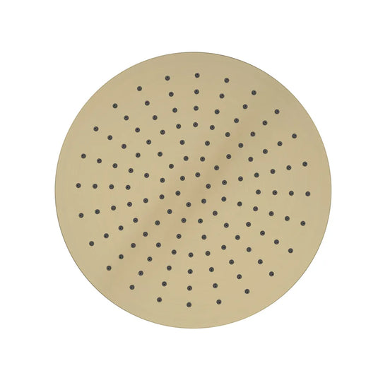 Tavistock Round 250mm Shower Head Brushed Brass | SVHEAD106 - Envy Bathrooms Ltd