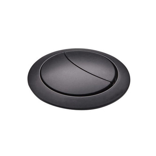 Tavistock Round 48mm Push Flush Button - Matt Black - TR9027 - Envy Bathrooms Ltd