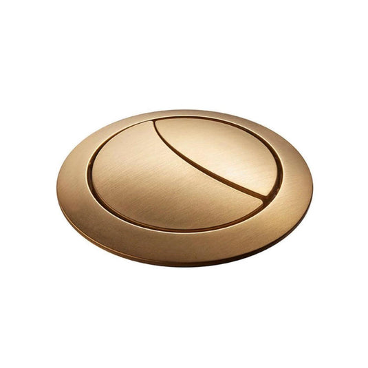 Tavistock Round Flush Button Brushed Brass 48mm - Envy Bathrooms Ltd