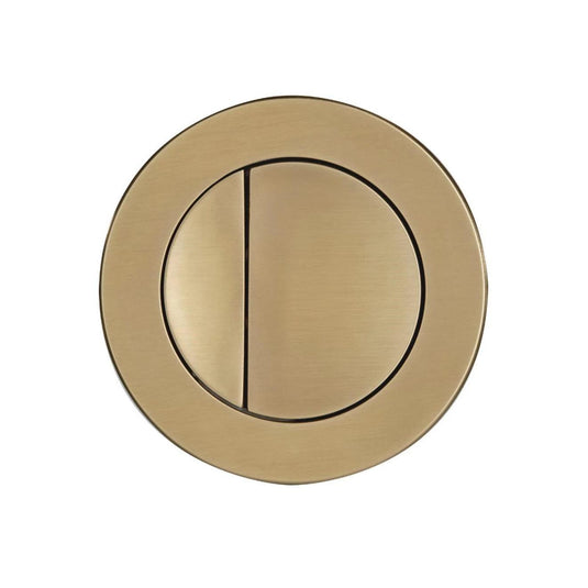 Tavistock Round Flush Button Brushed Brass - Envy Bathrooms Ltd