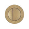 Tavistock Round Flush Button Brushed Brass |  TR9034
