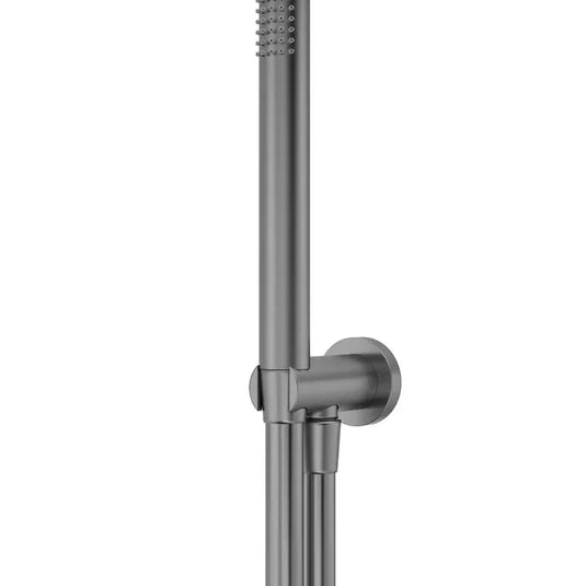 Tavistock Round Wall Outlet Elbow with Hose & Shower Handset - Gunmetal Grey - SVACS47 - Envy Bathrooms Ltd