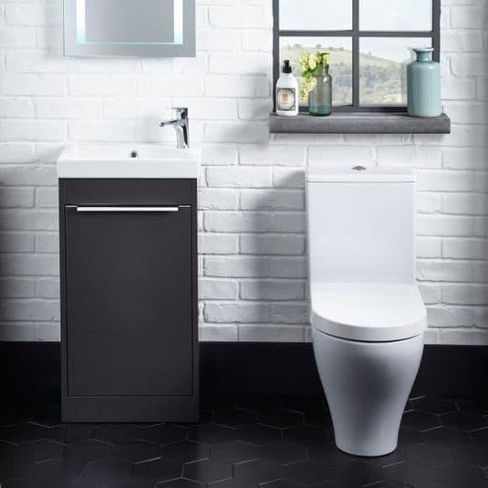 Tavistock Sequence 450mm Floorstanding Vanity Unit - Gloss Clay - SQ450FC - Envy Bathrooms Ltd