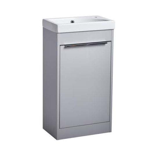 Tavistock Sequence 450mm Floorstanding Vanity Unit - Gloss Light Grey - SQ450FG - Envy Bathrooms Ltd