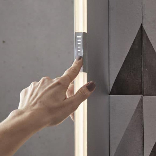 Tavistock Slide 650mm Door LED Mirror Cabinet with Demister & Slider Touch Sensor - SDC065U - Envy Bathrooms Ltd