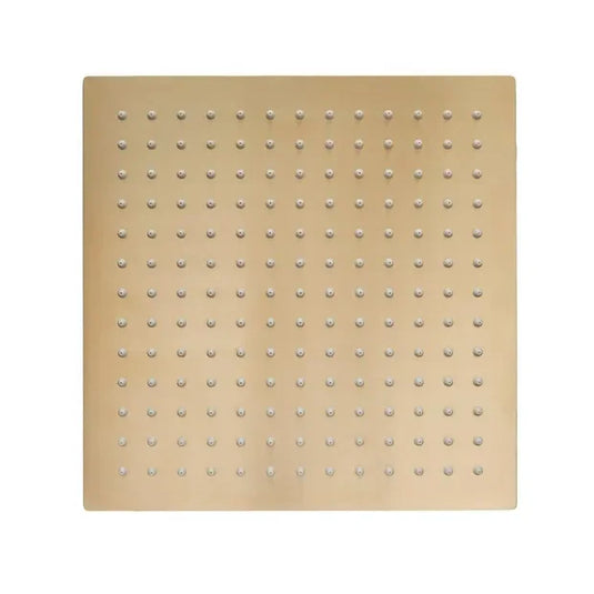 Tavistock Square 250mm Shower Head - Brass - SVHEAD54 - Envy Bathrooms Ltd