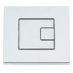 Tavistock Square Dual Flush Push Plate - Chrome - Envy Bathrooms Ltd