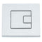 Tavistock Square Dual Flush Push Plate | Chrome | TR9003