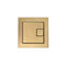 Tavistock Square Flush Button Brushed Brass |  TR9035