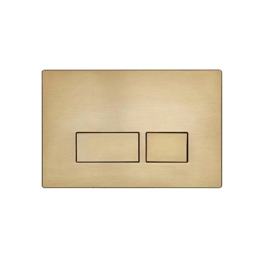 Tavistock Square Flush Plate Brushed Brass - Envy Bathrooms Ltd