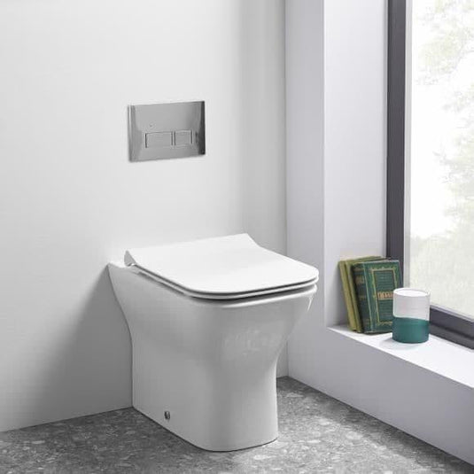 Tavistock Square Flush Push Plate - Chrome - Envy Bathrooms Ltd