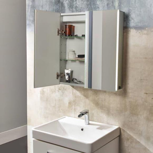 Tavistock Stride 650 Mirror Cabinet - Chrome - Envy Bathrooms Ltd