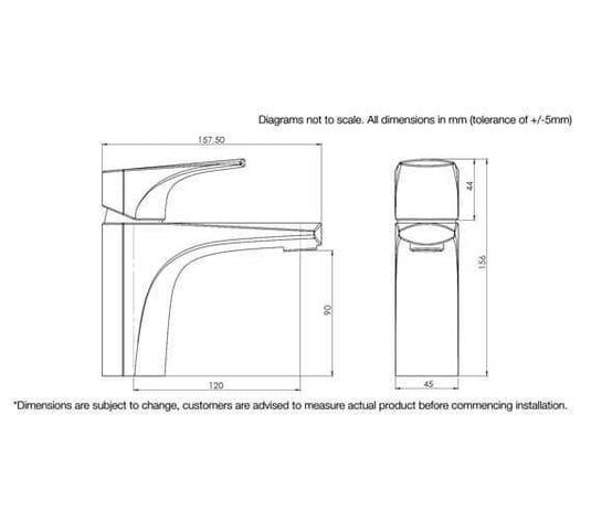 Tavistock Strike Basin Mixer Tap with Click Waste - Chrome - TSE11 - Envy Bathrooms Ltd