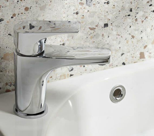 Tavistock Strike Mini Basin Mixer Tap with Click Waste - Chrome - Envy Bathrooms Ltd