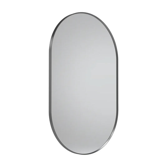 Tavistock Verge Framed Pill Bathroom Mirror Gunmetal | VRM50P-GM - Envy Bathrooms Ltd