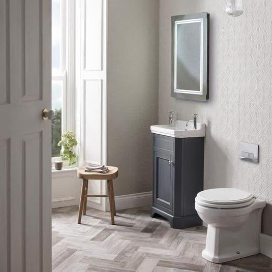 Tavistock Vitoria 500mm Floorstanding Vanity Unit - Matt Dark Grey - VT50FDGM - Envy Bathrooms Ltd