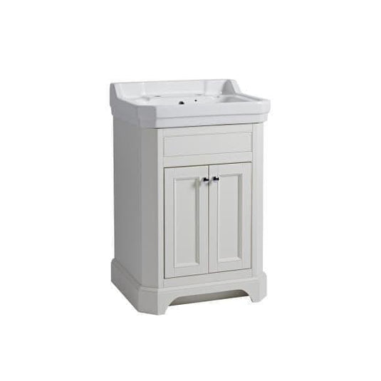 Tavistock Vitoria 600mm Floorstanding Vanity Unit - Linen White - VT60FLW - Envy Bathrooms Ltd