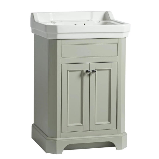 Tavistock Vitoria 600mm Floorstanding Vanity Unit - Pebble Grey - VT60FPG - Envy Bathrooms Ltd