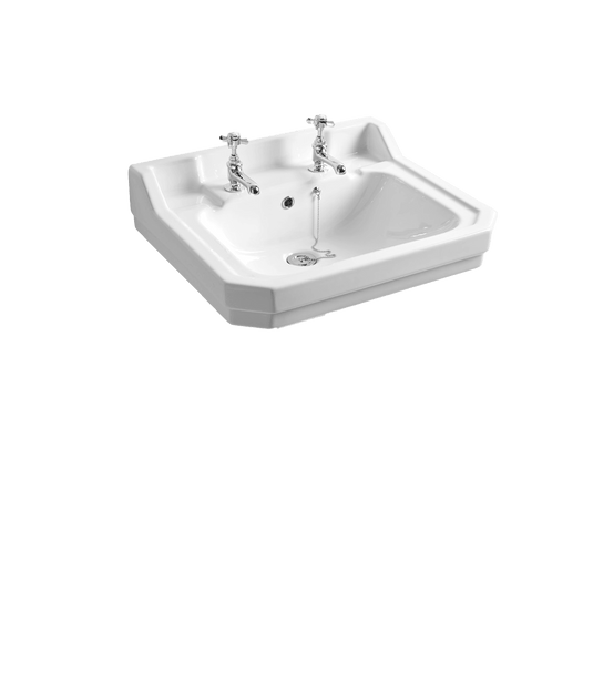 Tavistock Vitoria 605mm Basin 2TH - White - DB850S - Envy Bathrooms Ltd