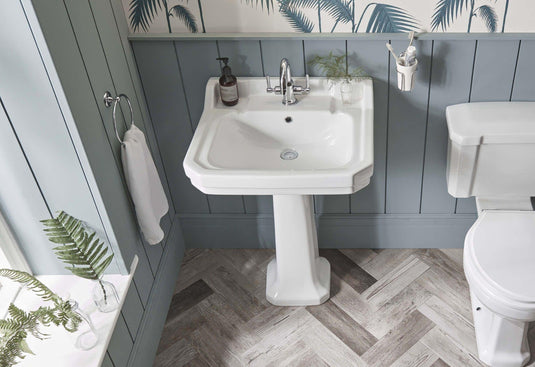 Tavistock Vitoria 610mm Basin & Pedestal (2H) - Envy Bathrooms Ltd