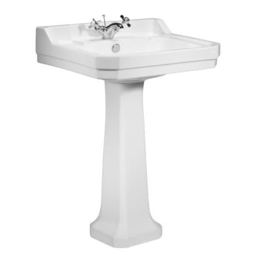 Tavistock Vitoria 610mm Basin & Pedestal (2H) - Envy Bathrooms Ltd