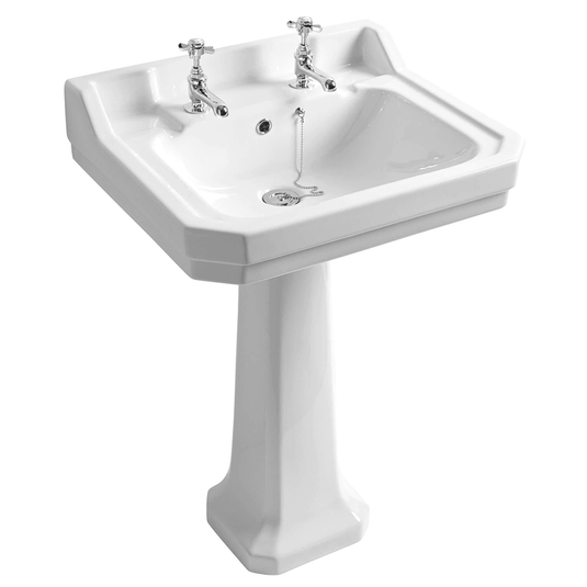 Tavistock Vitoria 610mm Basin & Pedestal (2H) - Envy Bathrooms Ltd