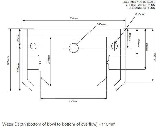 Tavistock Vitoria Cloakroom Basin 500mm - Envy Bathrooms Ltd