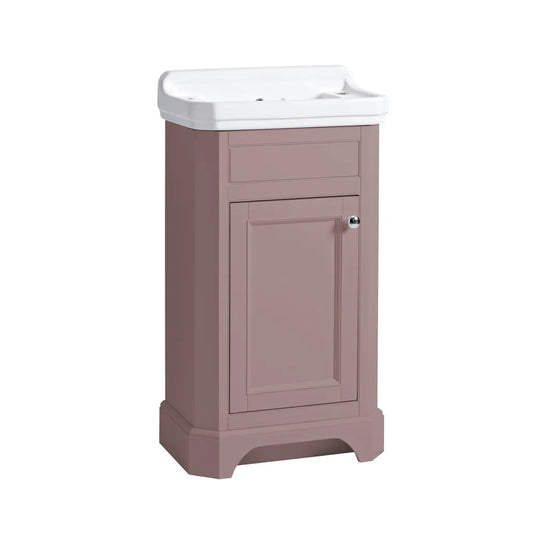 Tavistock Vitoria Cloakroom Vanity Unit 500mm Matt Suede Pink | VT50FSP - Envy Bathrooms Ltd