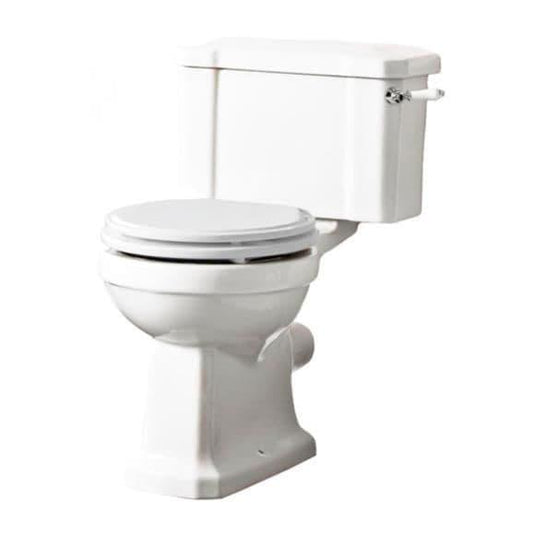 Tavistock Vitoria Close Coupled Open Back Pan & Cistern Inc Soft Close Seat in White - Envy Bathrooms Ltd