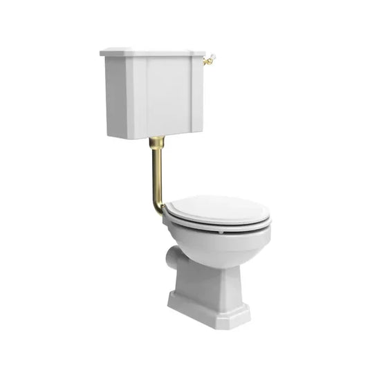 Tavistock Vitoria Low Level Flush Pipe Kit and Fittings - Brushed Brass - LLK850BRS - Envy Bathrooms Ltd