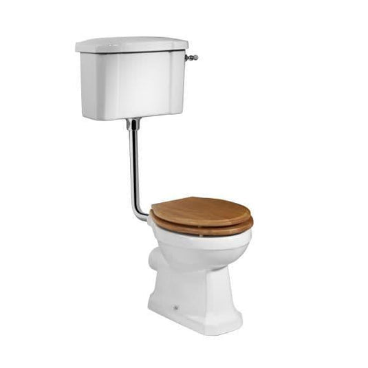 Tavistock Vitoria Low Level Pan & Cistern Inc Soft Close Seat in Natural Oak - Envy Bathrooms Ltd