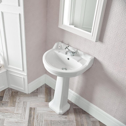 Tavistock Vitoria Round Basin 550x470mm White | DB855S - Envy Bathrooms Ltd