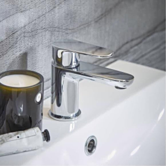 Tavistock Zero Basin Mixer Tap with Click Waste - Chrome - TZE11 - Envy Bathrooms Ltd