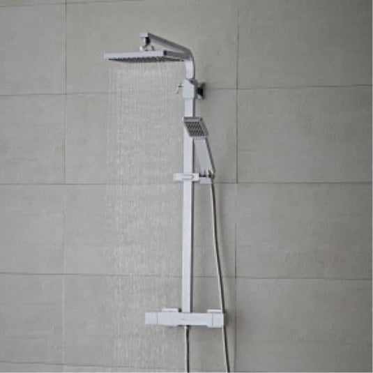 Tavistock Zone Dual Function Square Bar Valve Shower System - Envy Bathrooms Ltd