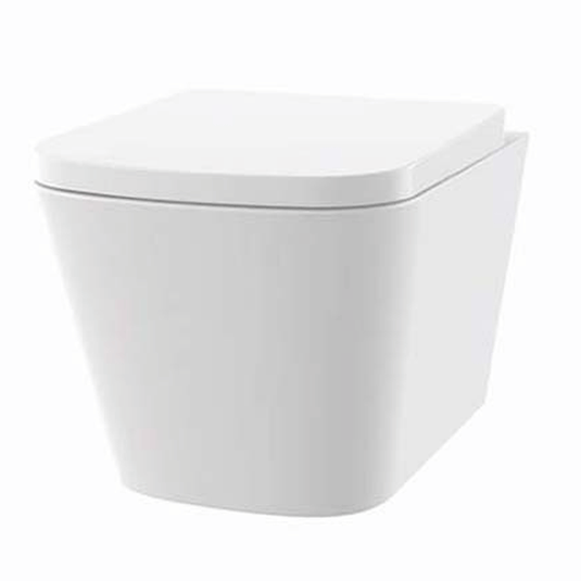 The White Space Anon Rimless Wall Hung Toilet Pan - White - Envy Bathrooms Ltd