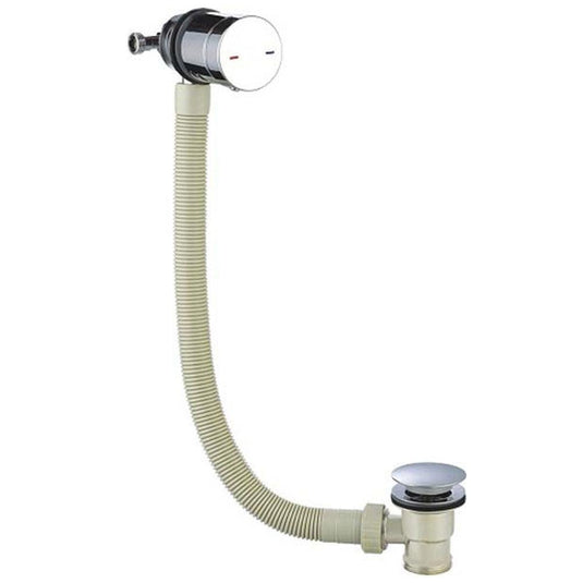 The White Space Bath Filler Waste with Control Valve - Chrome - Envy Bathrooms Ltd