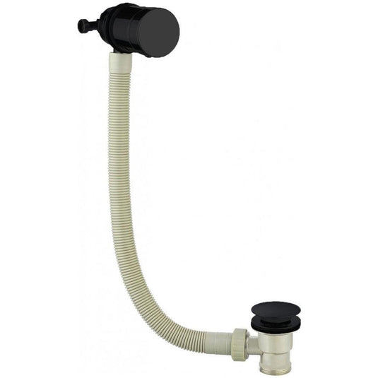 The White Space Bath Filler Waste with Control Valve - Matt Black - Envy Bathrooms Ltd