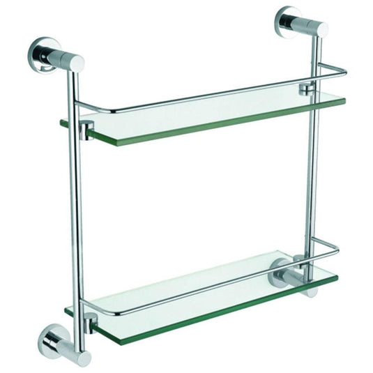 The White Space Capita Double Shelf - Chrome - Envy Bathrooms Ltd