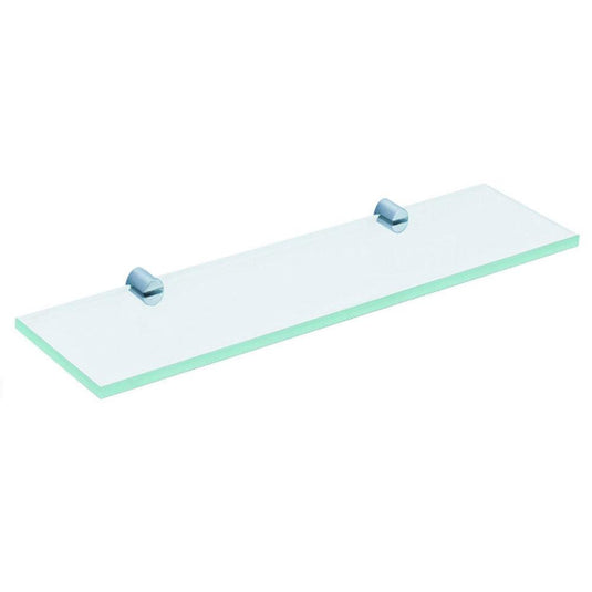 The White Space Capita Glass Shelf - Chrome - Envy Bathrooms Ltd