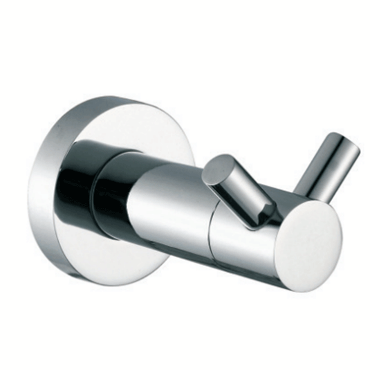 The White Space Capita Robe Hook - Chrome - Envy Bathrooms Ltd