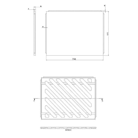 The White Space End Bath Panel - 750mm - White - Envy Bathrooms Ltd