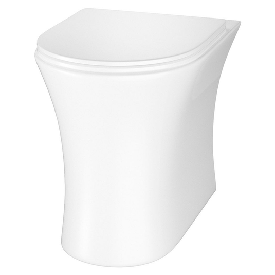 The White Space Euna Rimless Back to Wall Toilet Pan - White - Envy Bathrooms Ltd